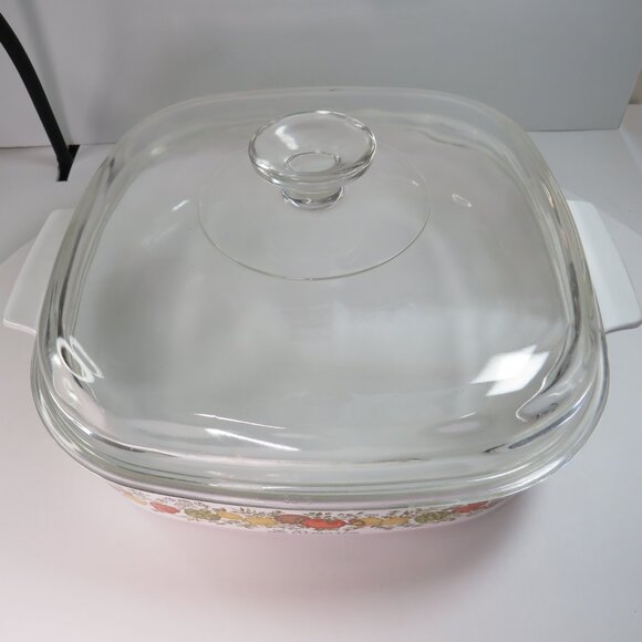 vintage Corning Ware A-10 Casserole Dish 2.5 Qt Spice O' Life Le Romarin w Lid - Picture 4 of 16